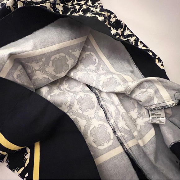 Crown & Ivy Navy White Bee Geometric Print Sleeveless Short Dress Women Size 14 - Picture 14 of 14